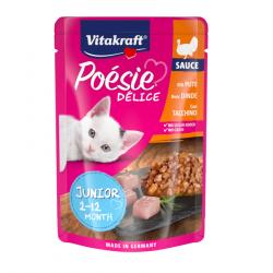 Vitakraft Junior Poésie Pavo sobre en salsa para gatos