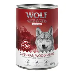 Wolf of Wilderness The Taste Of 6 x 400 g - The Taste Of Canada, con vacuno, bacalao y pavo
