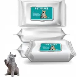 ZooVenture Toallitas húmedas para aseo perros gatos, paquete 320 unidades - 4 piezas