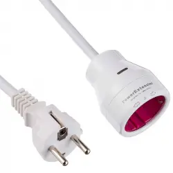 Allocacoc Powerextension Cable Alargador 5m con Interruptor Magenta