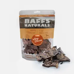 BAFFS Naturals Galletas de Pulmón de Cordero - Snack Natural para Perros - 100 g