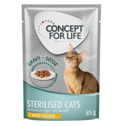 Concept for Life Sterilised Cats con pollo en salsa - 85 g