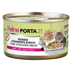Feline Porta 21 6 x 90 g comida húmeda para gatos - Pack de prueba - Pack mixto Pollo