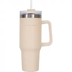 Flamingueo Vaso Térmico Beige Acero Inoxidable Bebidas Frías 24h Y Calientes 10h Capacidad 1.18l