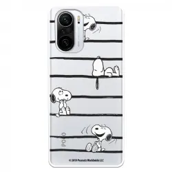 Funda Oficial de Peanuts Snoopy Rayas para Xiaomi Mi 11i