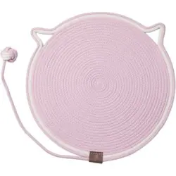 HausPets Alfombrilla rascadora redonda para gatos con pelota interactiva - Artículo 1