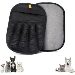 Pawffee 3 guantes reutilizables negros para quitar pelo de mascotas - 1 pieza