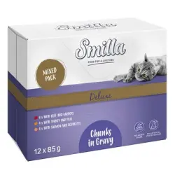 Smilla Deluxe Bolsitas Bocaditos en salsa con verduras - 12 x 85 g