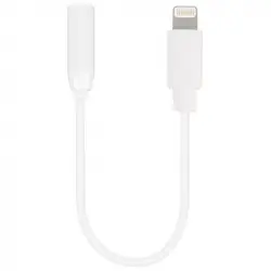 Vivanco Adaptador de Audio Lightning Macho a Jack 3.5mm Hembra 10cm Blanco
