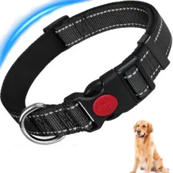 ZooVenture Collar reflectante de neopreno, talla S - Talla: S (9-14,2 pulgadas), Ancho: 0,8 pulgadas