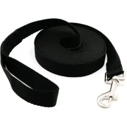 ZooVenture Correa extensible de 5 m, giratoria 360° - Negro-5m