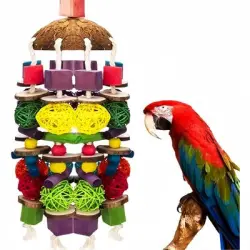 ZooVenture  masticable de madera natural para pájaros - 1 pieza
