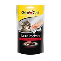 Gimcat Nutri Pockets buey y malta 60 gr.
