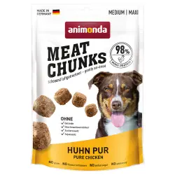 Animonda Meat Chunks Medium / Maxi snacks para perros -  Pollo puro (80 g)