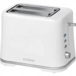Bomann TA 1577 Tostadoras 2 Rebanadas 870W Blanco