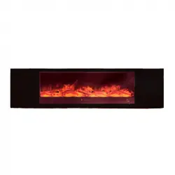 Chimenea Móvil Y Electrica 1500w Chimenea Móvil Meda 108 Negro