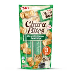 Churu Bites Bocaditos de Pollo y Atún para gatos 3 sobres x 10 g