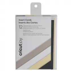 Cricut Tarjetas de Inserción Neutra para Joy 12 Unidades