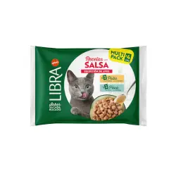 Libra Pollo y Pavo Sobres en Salsa para gatos 4 sobres x 85 g