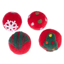Modern Living Laponia pelotas de lana para gatos - Set de 4 pelotas (5 cm de diámetro)