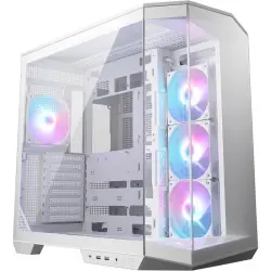 MSI MAG PANO M100R PZ ARGB Semi Torre Doble Cristal Templado USB-C Blanca