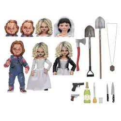 Neca Chucky Ultimate Chucky y Tiffany Figuras 17cm