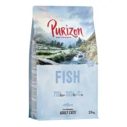 Purizon Adult con pescado para gatos, sin cereales - 2,5 kg