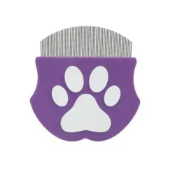 UAMLY Peine antipulgas para mascotas, peine de dientes finos - púrpura