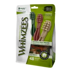 Whimzees Snack Dental para Perro con Forma de Cepillo 6,4 cm 48