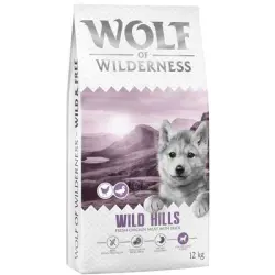 Wolf of Wilderness 2 x 12 kg - Pack Ahorro - Junior Wild Hills con pato - Receta nueva (2 x 12 kg)
