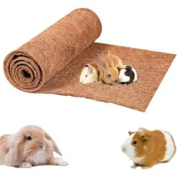 ZooVenture Alfombra de fibra de coco natural para conejos y hámsteres - 60*40 cm