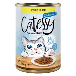 Catessy Bocaditos 12 x 400 g en latas - Pollo en gelatina