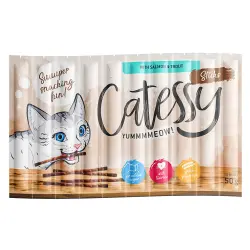 Catessy Sticks 10 x 5 g snacks para gatos - Salmón y trucha