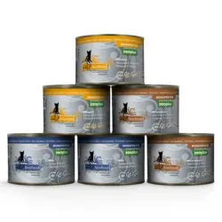 catz finefood Monoprotein zooplus 6 x 200 g - Pack mixto - 3 variedades (pavo, canguro, jabalí)