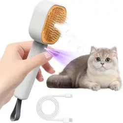 FurryFusion Cepillo autolimpiante para gatos - Naranja