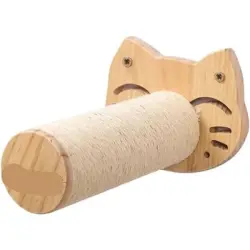 HausPets Nido colgante de pared con rascador y pelota juguete, madera pino - Una pieza
