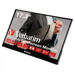 Monitor Portátil Táctil Verbatim PMT-17 17.3"/ Full HD/ Multimedia/ Negro