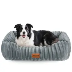 Nobleza Cama Lavable Gris para perros - 75 x 65 x 20cm
