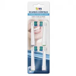 Recambio de Cepillo Eléctrico Compatible con Oral B Pack 4 Recambios