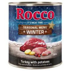 Rocco Menú de invierno: pavo con patatas - 6 x 800 g