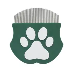 UAMLY Peine antipulgas para mascotas, peine de dientes finos - verde 2