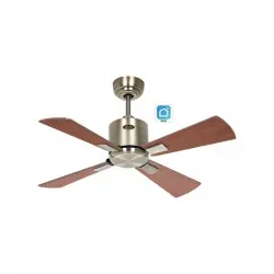 Ventilador De Techo Casafan 944011w Eco Neo Iii 92cm Color Cerezo Y Nuez Con Wifi