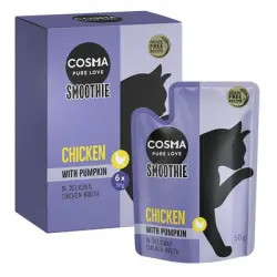 Cosma Smoothies 6 x 50 g - Pollo con calabaza