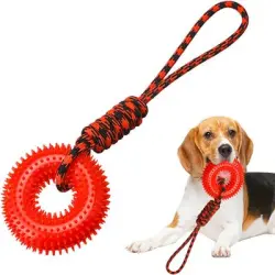 FurryFusion  para perros que chirría - Rojo
