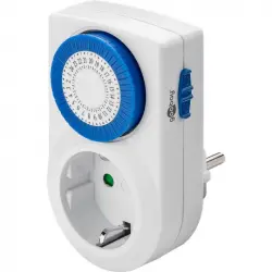 Goobay Enchufe con Temporizador Analógico Programable Blanco