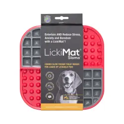 LickiMat Comedero Slomo Rojo para perros - 600 ml