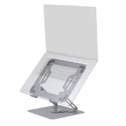 Mars Gaming MA-RSN Soporte para Portátiles y Tablets hasta 17" Ajuste Altura Rotación 360º Blanco