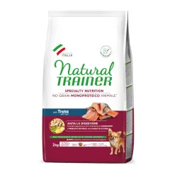 Natural Trainer Small & Toy Sensitive No Grain Monoproteico Trucha pienso para perros - 2 kg