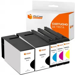 Pccom Essential Canon Pgi1500xl Cartucho Tinta Compatible Negro/cian/magenta/amarillo Pack 5