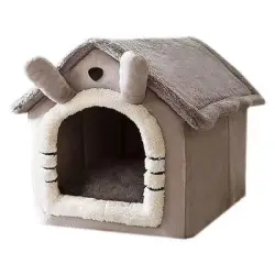 Reitlaze Caseta para perros, estilo casa, acogedora (Estilo 1) - METRO
